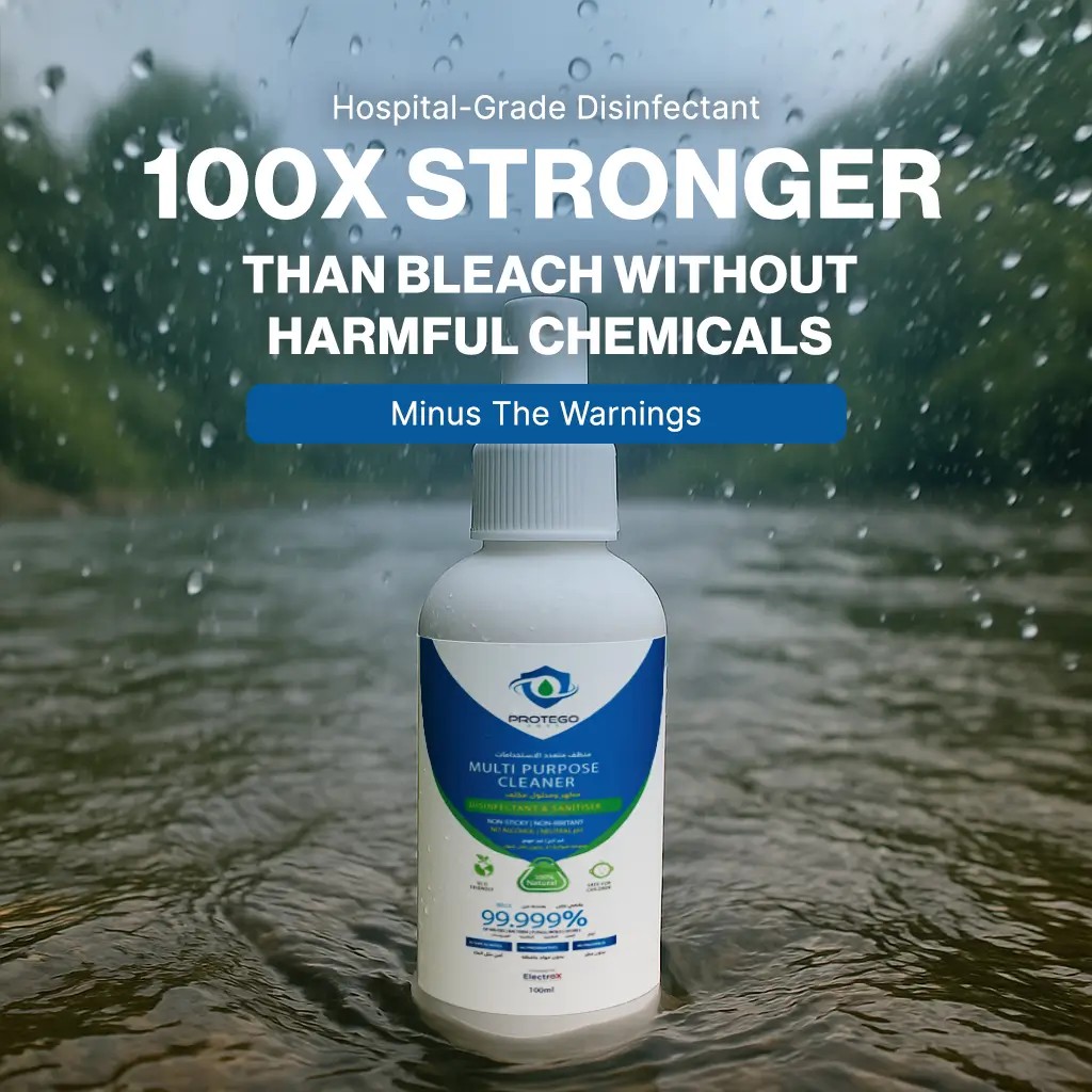 Aqua Protego - All Purpose Hypochlorous Acid Spray Cleaner (100 ml) - Non-Toxic, 100% Pure HOCl, Kills 99.999% Germs - Image 5