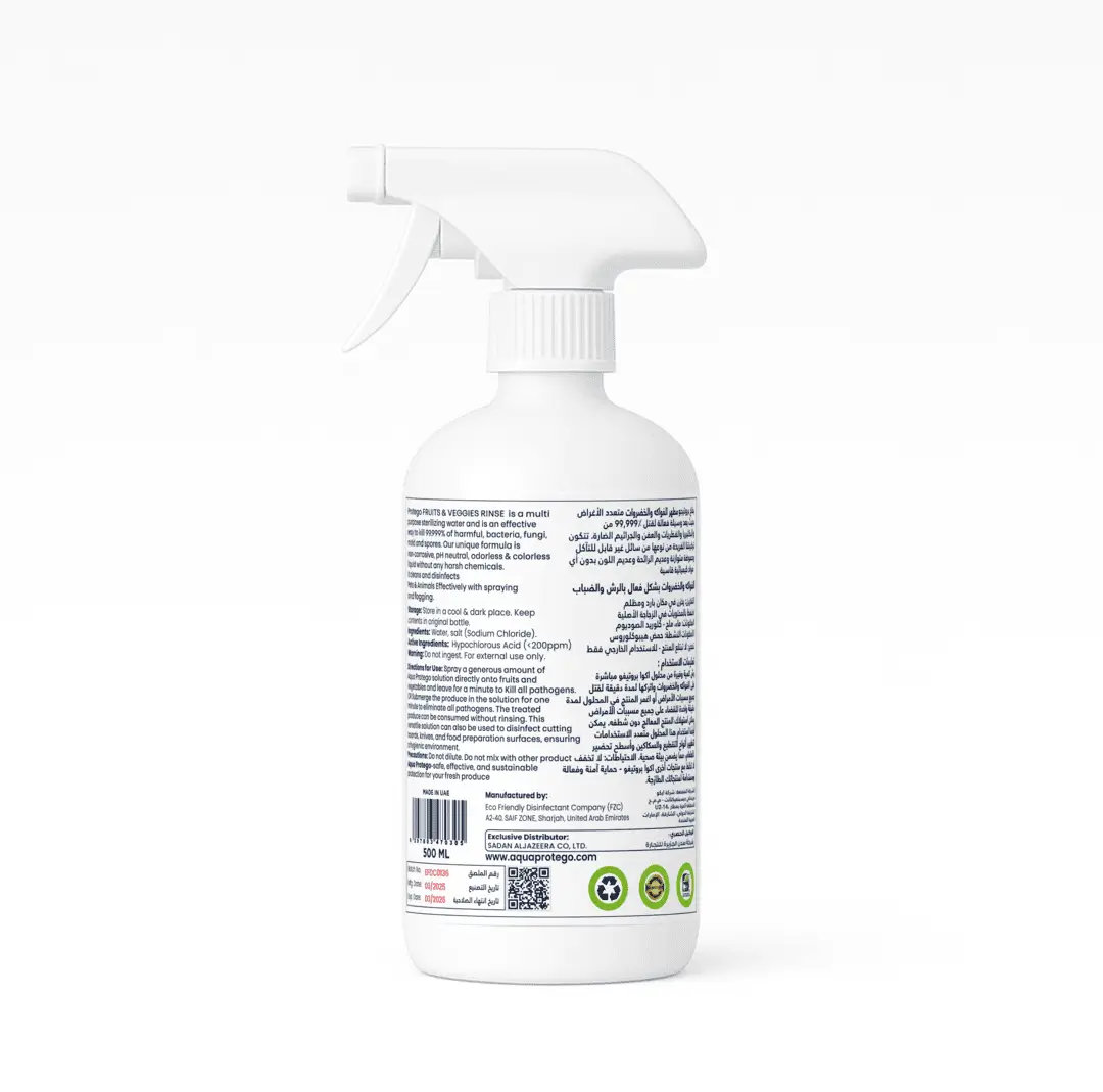 Aqua Protego Fruit and Vegetable Wash – Non-toxic Food Grade Sanitizer - Image 2