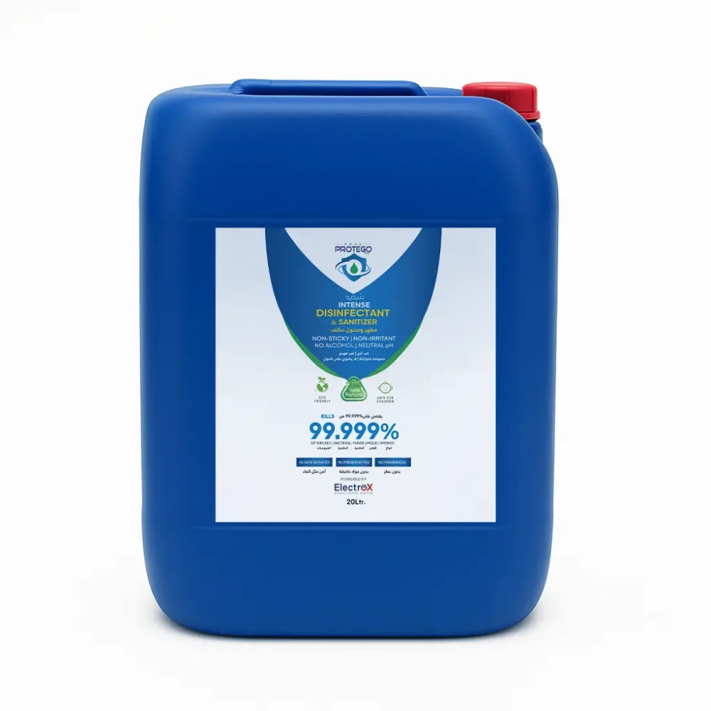 Aqua Protego Hypochlorous Acid Disinfectant 20L – Non-Toxic, Alcohol-Free HOCl Solution | Hospital-Grade Bulk Disinfectant for Fogging, Spraying & Mopping | Safe for All Surfaces