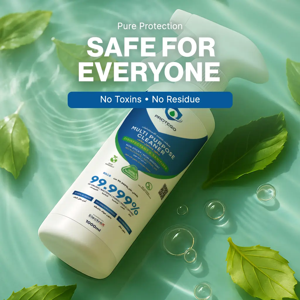 Aqua Protego - Multi Purpose Hypochlorous Acid Spray Cleaner (1000 ml) - Non-Toxic Disinfectant - Image 6