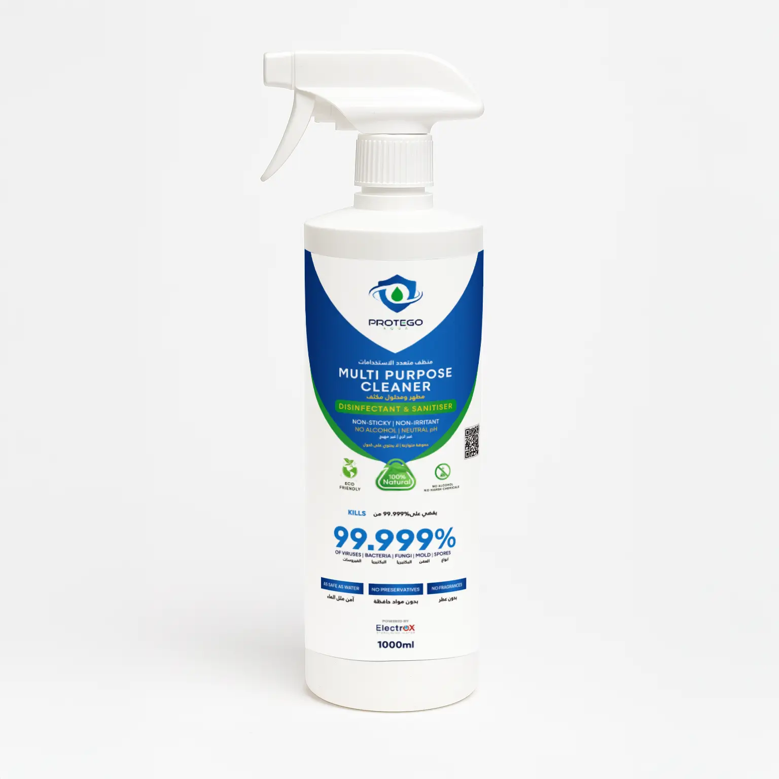 Aqua Protego - Multi Purpose Hypochlorous Acid Spray Cleaner (1000 ml) - Non-Toxic Disinfectant