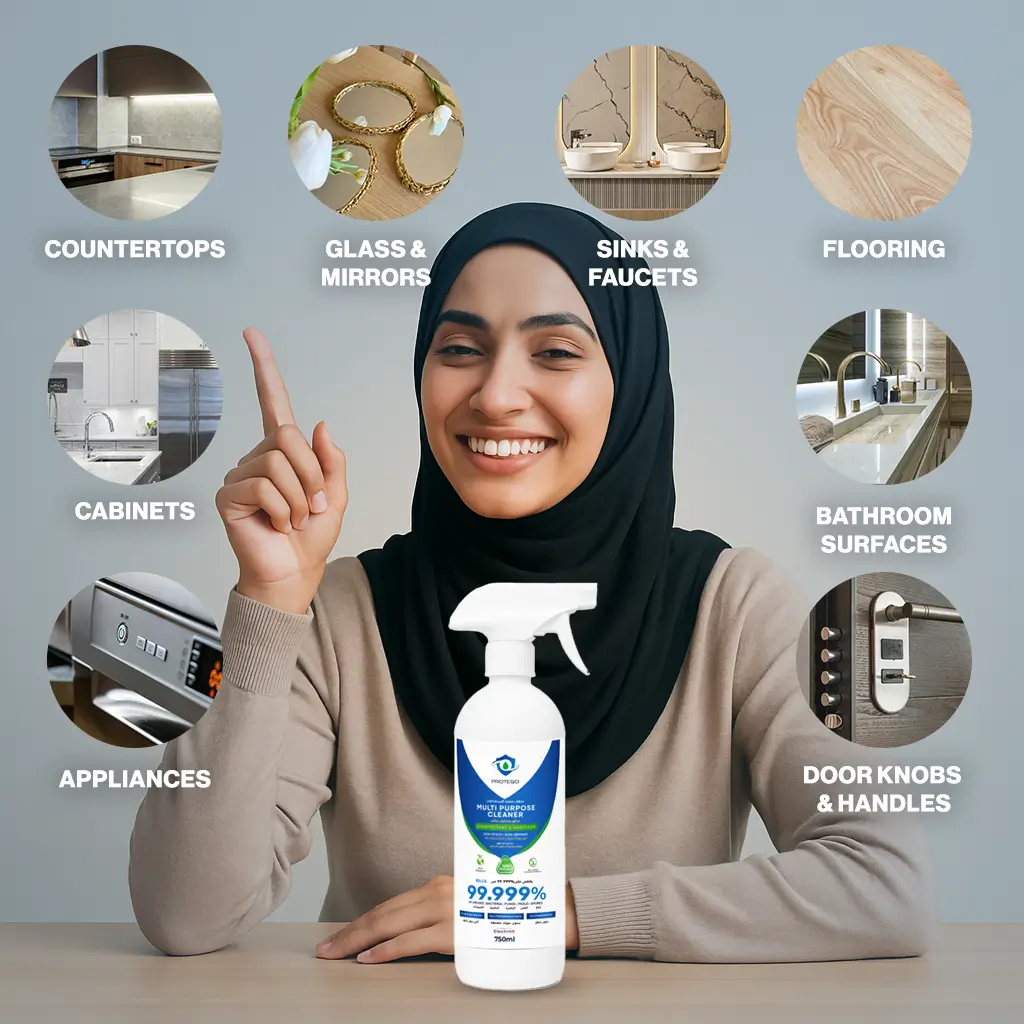Aqua Protego - Hypochlorous Acid Spray - Multi Purpose Cleaner (750 ml) - Non-Toxic, Kills 99.99% Germs - Image 6