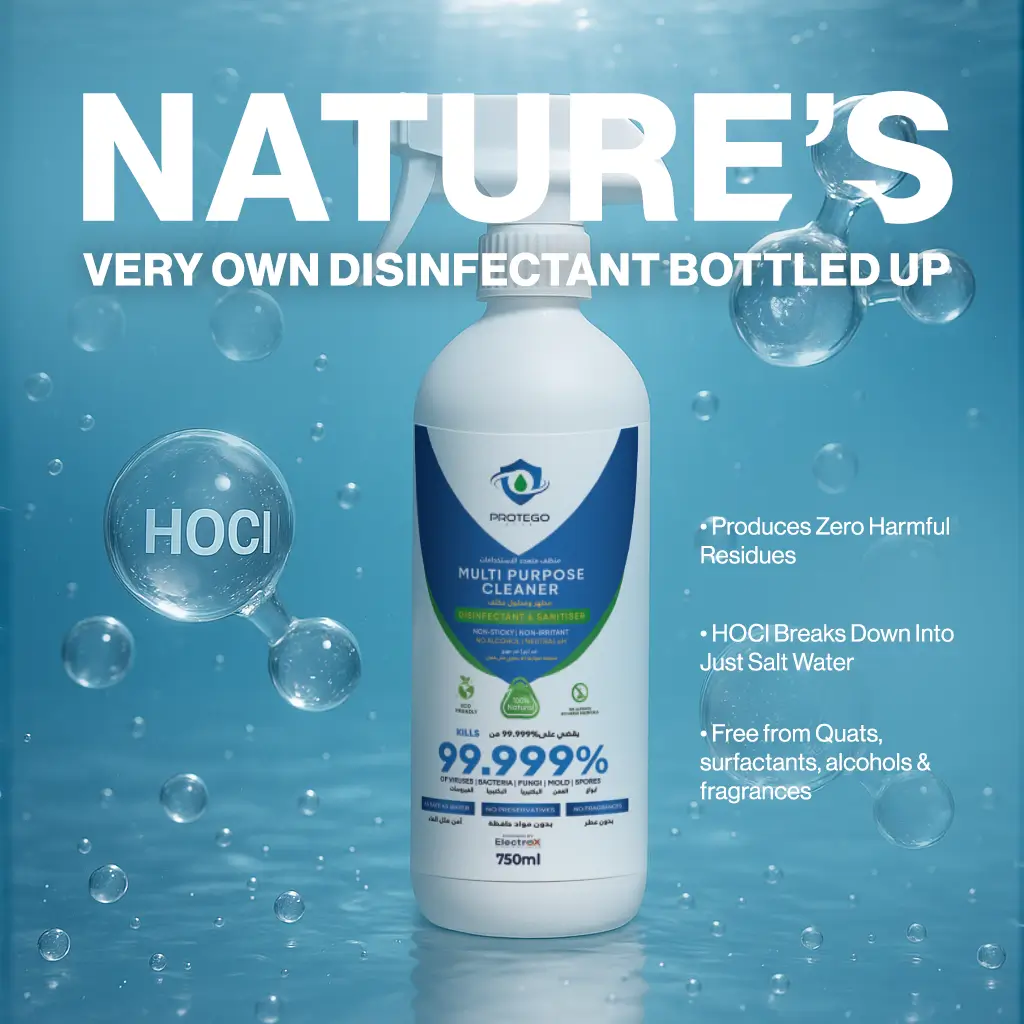 Aqua Protego - Hypochlorous Acid Spray - Multi Purpose Cleaner (750 ml) - Non-Toxic, Kills 99.99% Germs - Image 7