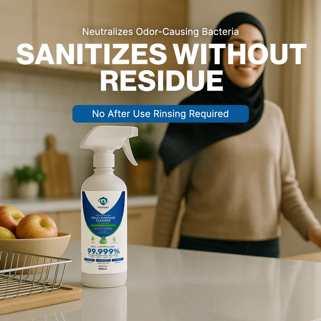 Aqua Protego - Multi Purpose Hypochlorous Acid Spray Cleaner (500 ml) - Non-Toxic, Pure HOCl Solution - Image 4